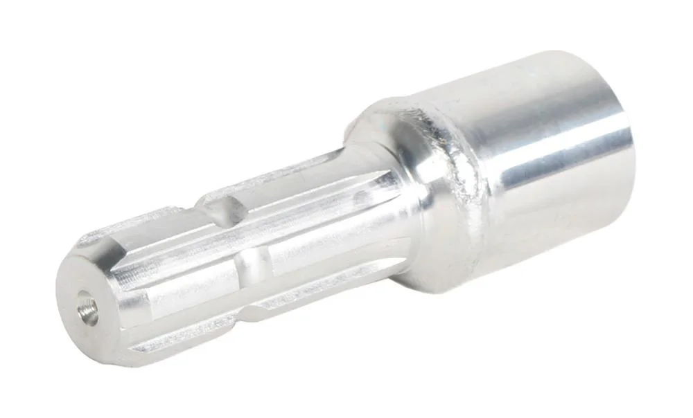 Adapter damsko-męski, z klinem śr.otw.25mm, klin 8mm / 6 frezów 34.9mm (1 3/8") L=160mm