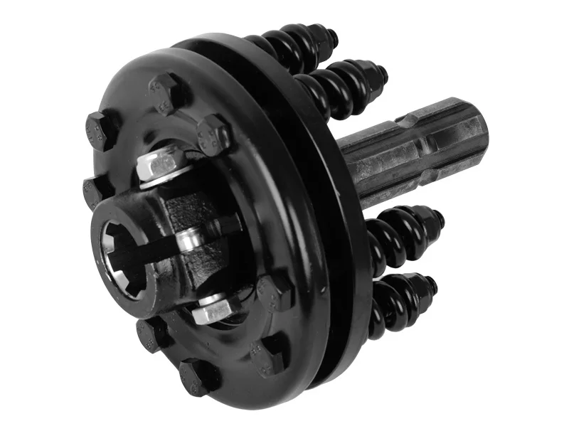 Adapter sprzęgła ciernego 600Nm D=200mm, 8/8 frezów 38mm (1 1/2") H-200mm, 1 tarcza cierna