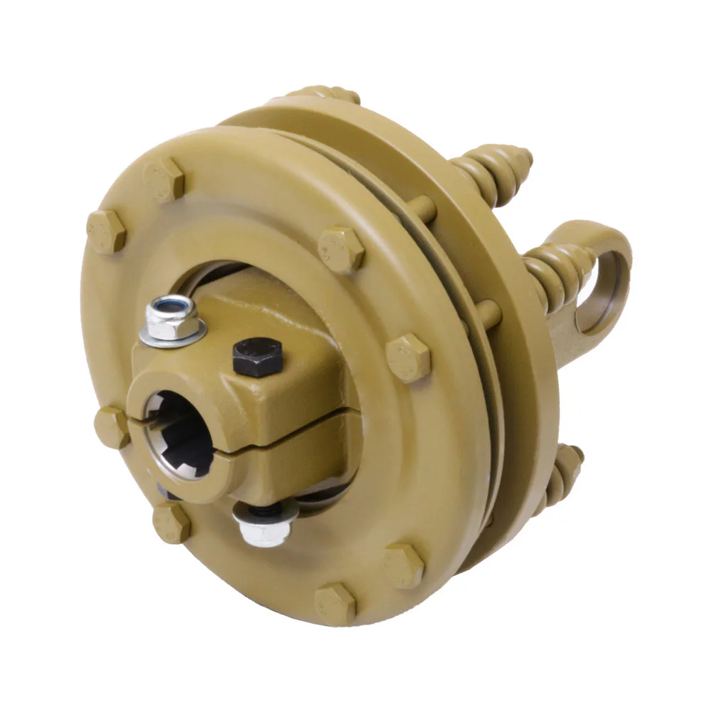 Sprzęgło cierne 36 x 89 Max 1700Nm D=200mm, 6 frezów 34.9mm (1 3/8") H-168mm, 4 tarcze cierne