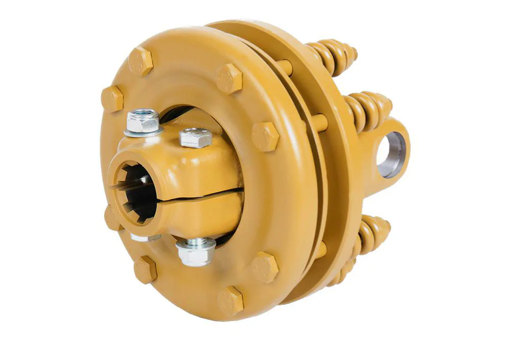 Sprzęgło cierne 30.2 X 92 Max 1500Nm D=180mm, 8 frezów 38mm (1 1/2") H-165mm, 4 tarcze cierne