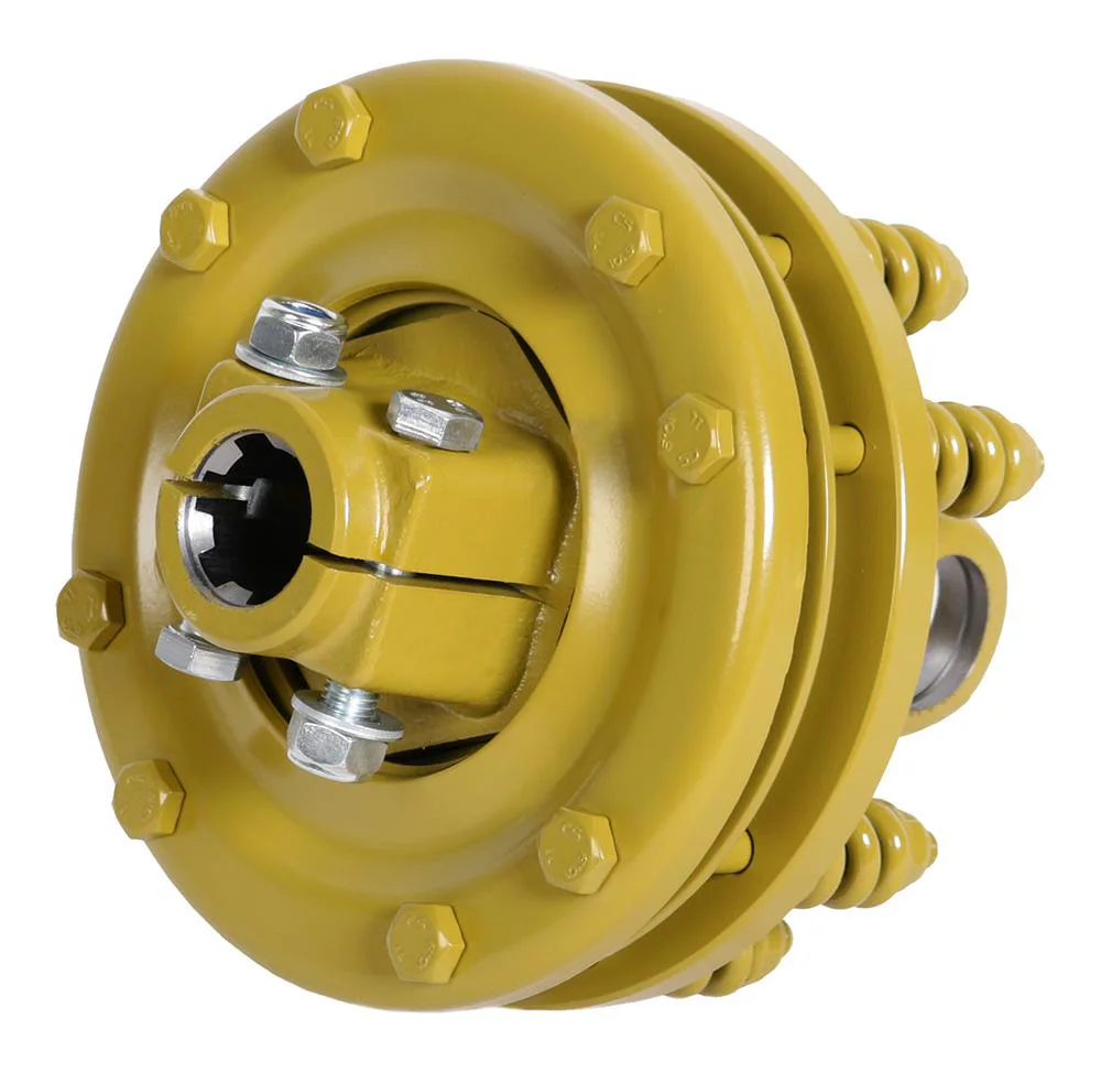 Sprzęgło cierne 36 x 89 Max 2200Nm D=200mm, 6 frezów 34.9mm (1 3/8") H-170mm, 4 tarcze cierne