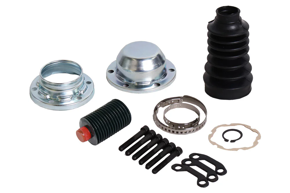 Osłona gumowa z blachą 100mm JEEP mały ZESTAW, przegub od mostu, (LBT1511-K)