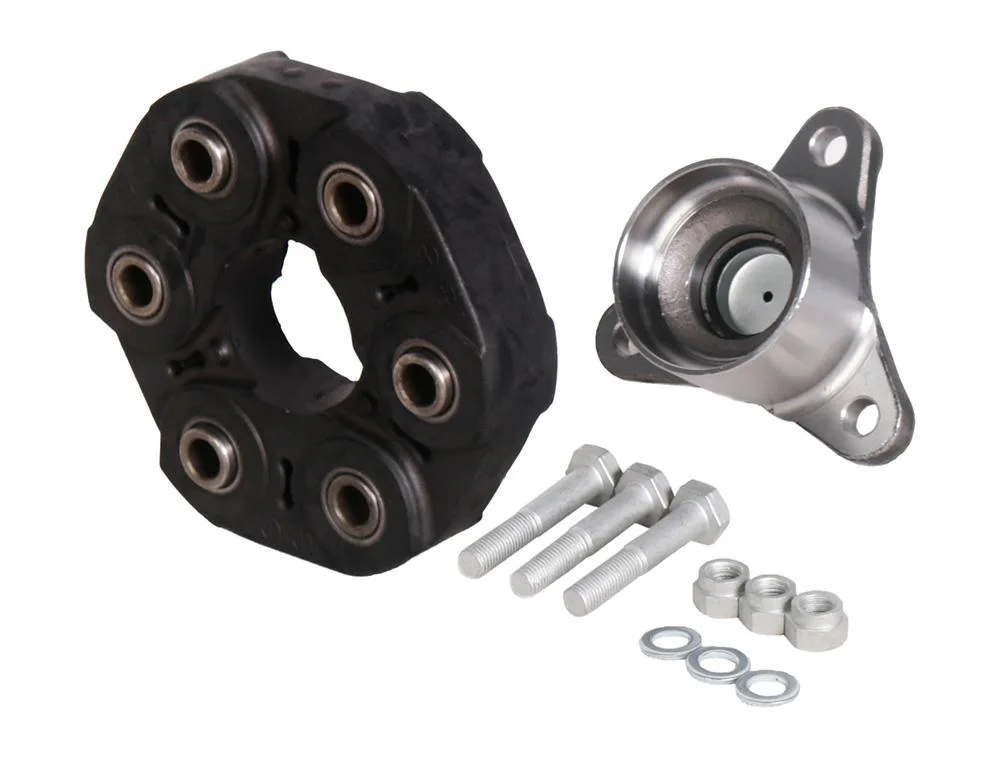 Flansza trójramienna przegubu gumowego + przegub gumowy 90mm, KIA, Hyundai, otw. 6 x 10mm, h-50+27mm, rura 51.5mm, tulejka centrująca 16mm