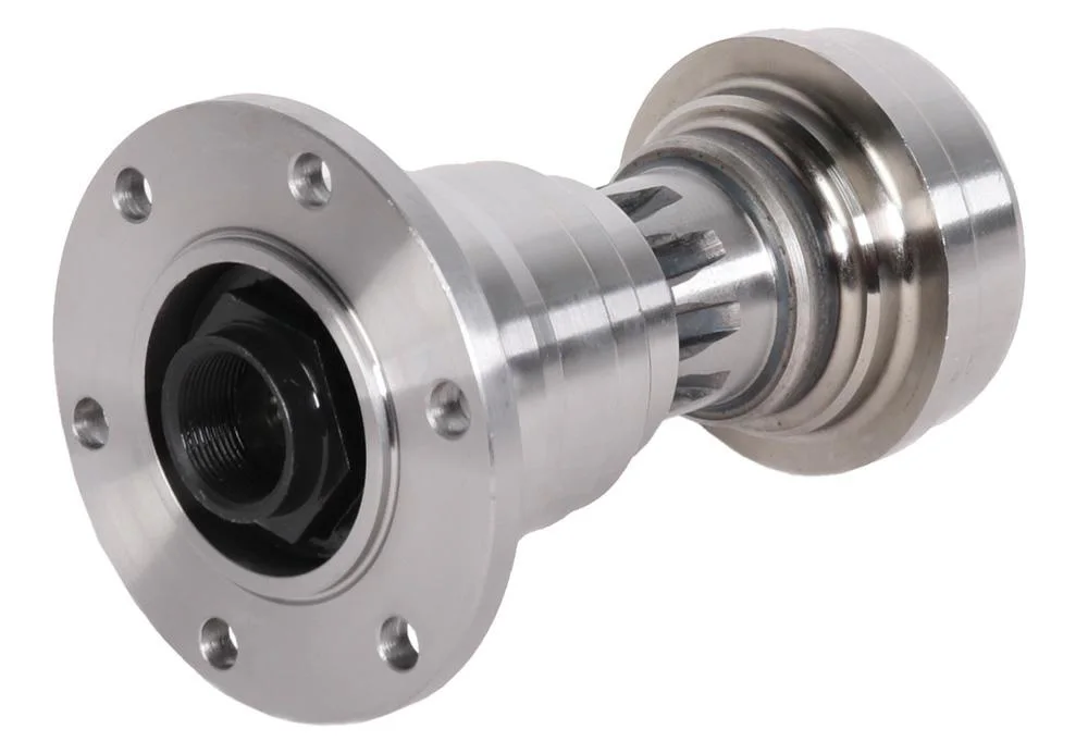 Złącze pośrednie 40mm, 100mm, rura 76.2 x 2.4mm, szer. łoż. 25mm, SAE 57mm, 6x8mm, h-124.5mm (MSA4010076)